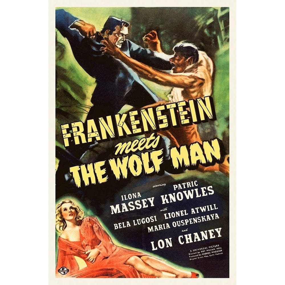 Frankenstein vs the Wolfman Poster Print by Hollywood Photo Archive Hollywood Photo Archive-VARPDX485928 Image 1