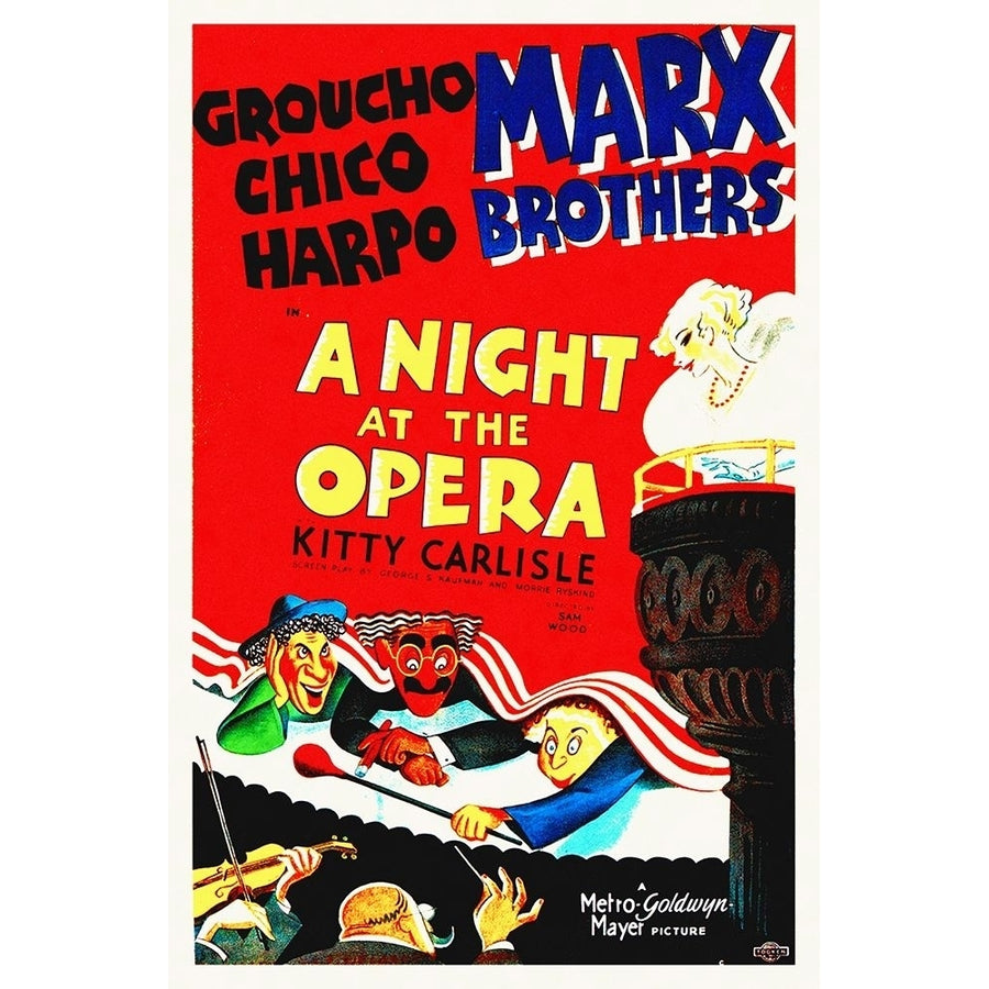 Marx Brothers - A Night at the Opera 02 Poster Print by Hollywood Photo Archive Hollywood Photo Archive-VARPDX486683 Image 1