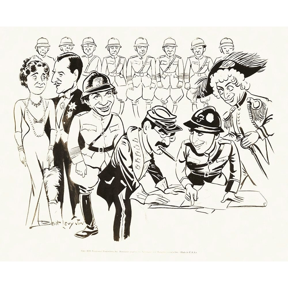 Marx Brothers - Duck Soup - Drawings 02 Poster Print by Hollywood Photo Archive Hollywood Photo Archive-VARPDX486714 Image 1