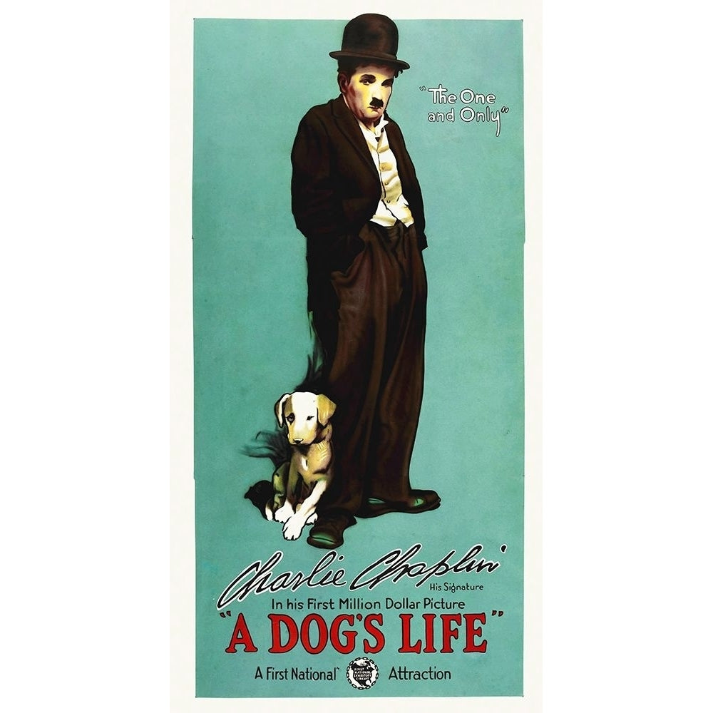 Charlie Chaplin - A Dogs Life 1918 Poster Print by Hollywood Photo Archive Hollywood Photo Archive-VARPDX486784 Image 1