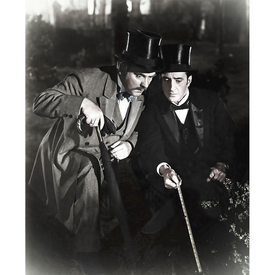 Basil Rathbone with Nigel Bruce Poster Print by Hollywood Photo Archive Hollywood Photo Archive-VARPDX487058 Image 1