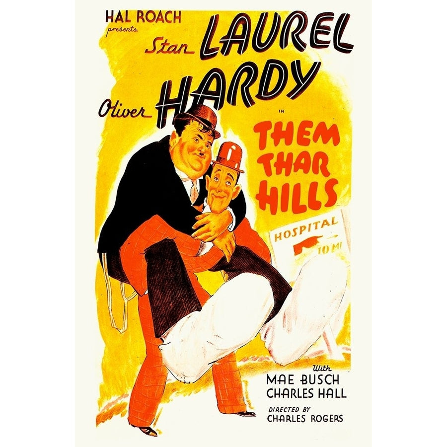 Laurel and Hardy - Them Thar hills 1934 Poster Print by Hollywood Photo Archive Hollywood Photo Archive-VARPDX487353 Image 1