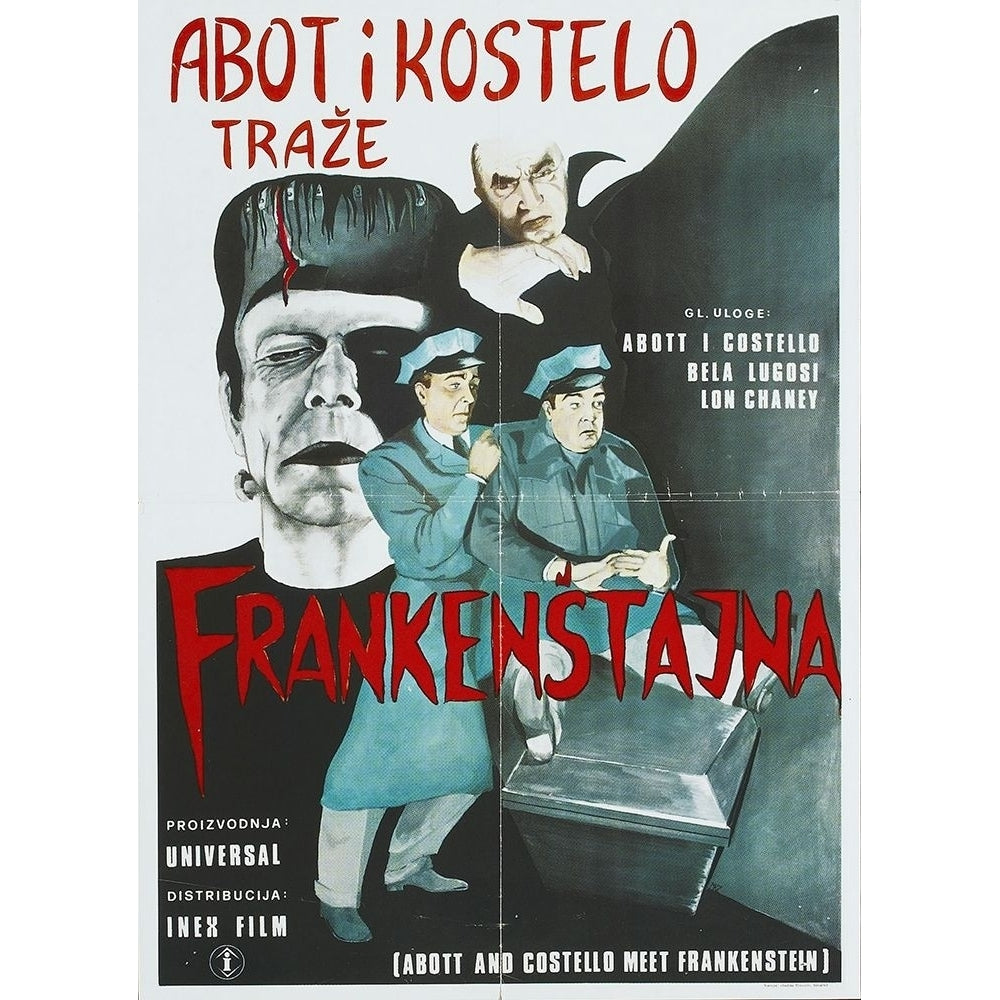 Abbott and Costello - Bosnian - Frankenstein Poster Print by Hollywood Photo Archive Hollywood Photo Image 1