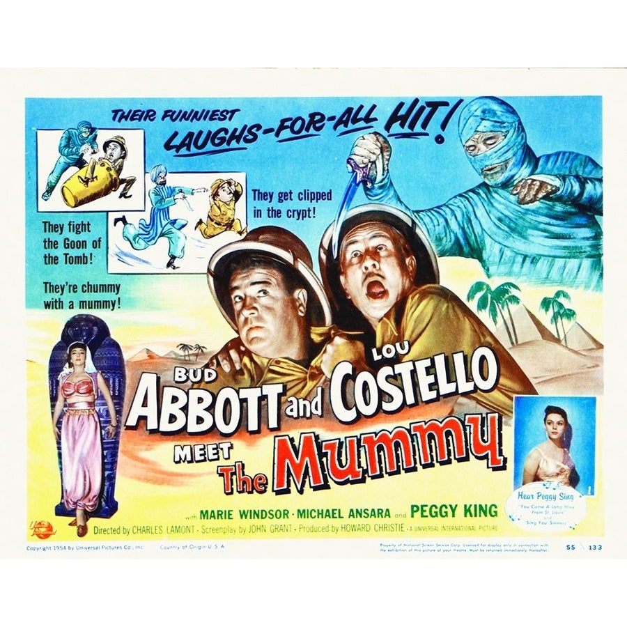 Abbott and Costello - Meet The Mummy Poster Print by Hollywood Photo Archive Hollywood Photo Archive-VARPDX487842 Image 1