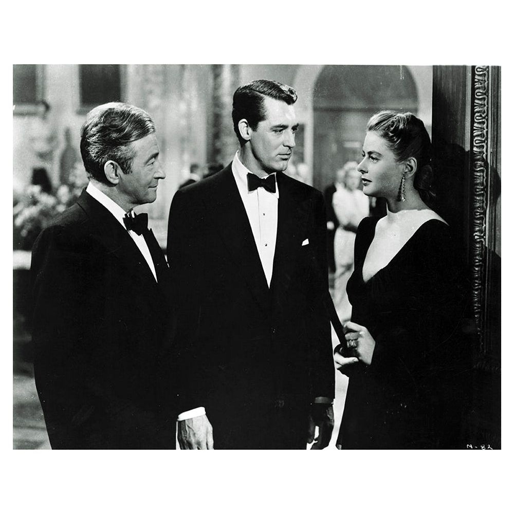 Cary Grant Claude Rains and Ingrid Bergman - Notorious Poster Print by Hollywood Photo Archive Hollywood Photo Image 1