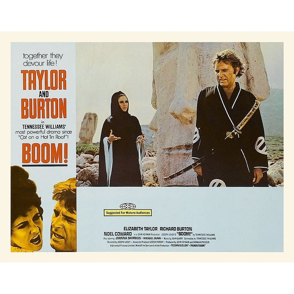 Elizabeth Taylor - Boom! - Lobby Card Poster Print by Hollywood Photo Archive Hollywood Photo Archive-VARPDX489730 Image 1