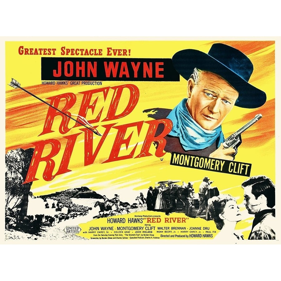 Red River - John Wayne and Montgomery Clift Poster Print by Hollywood Photo Archive Hollywood Photo Archive-VARPDX490101 Image 1