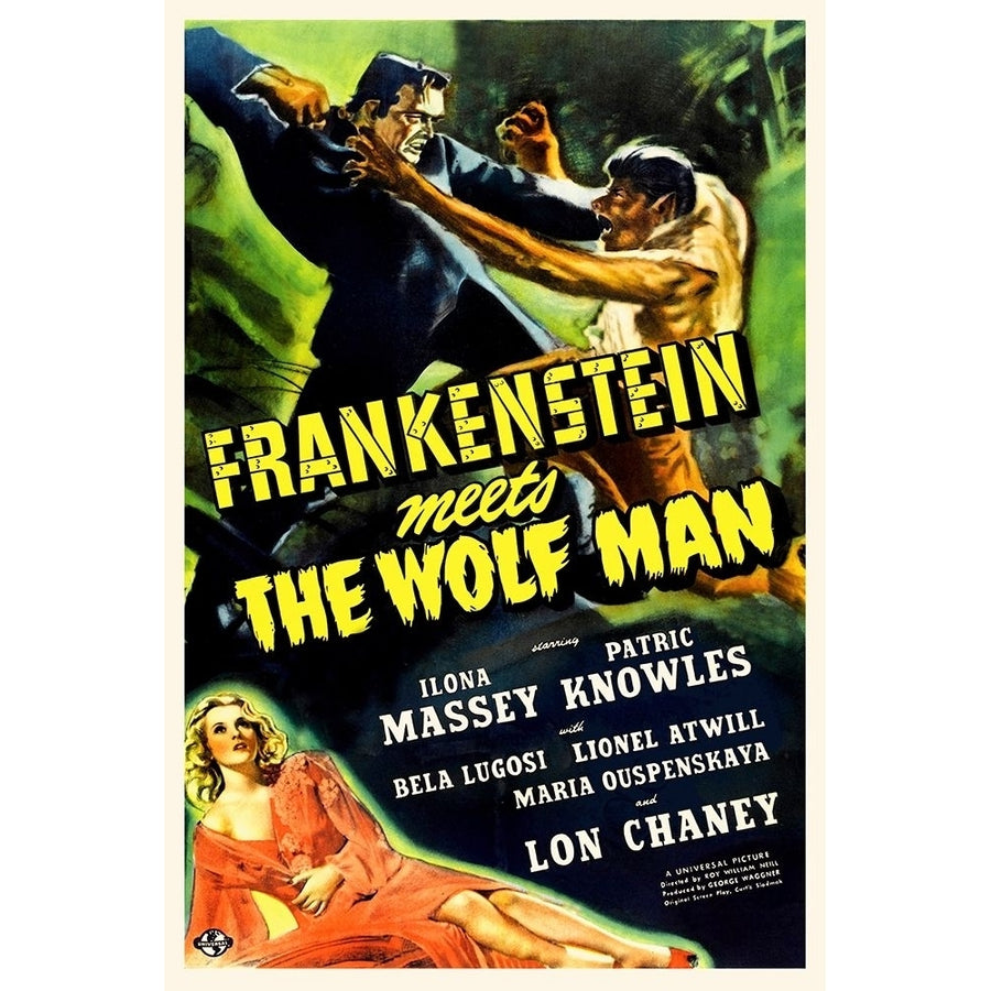 Frankenstein vs Wolfman Poster Print by Hollywood Photo Archive Hollywood Photo Archive-VARPDX490348 Image 1