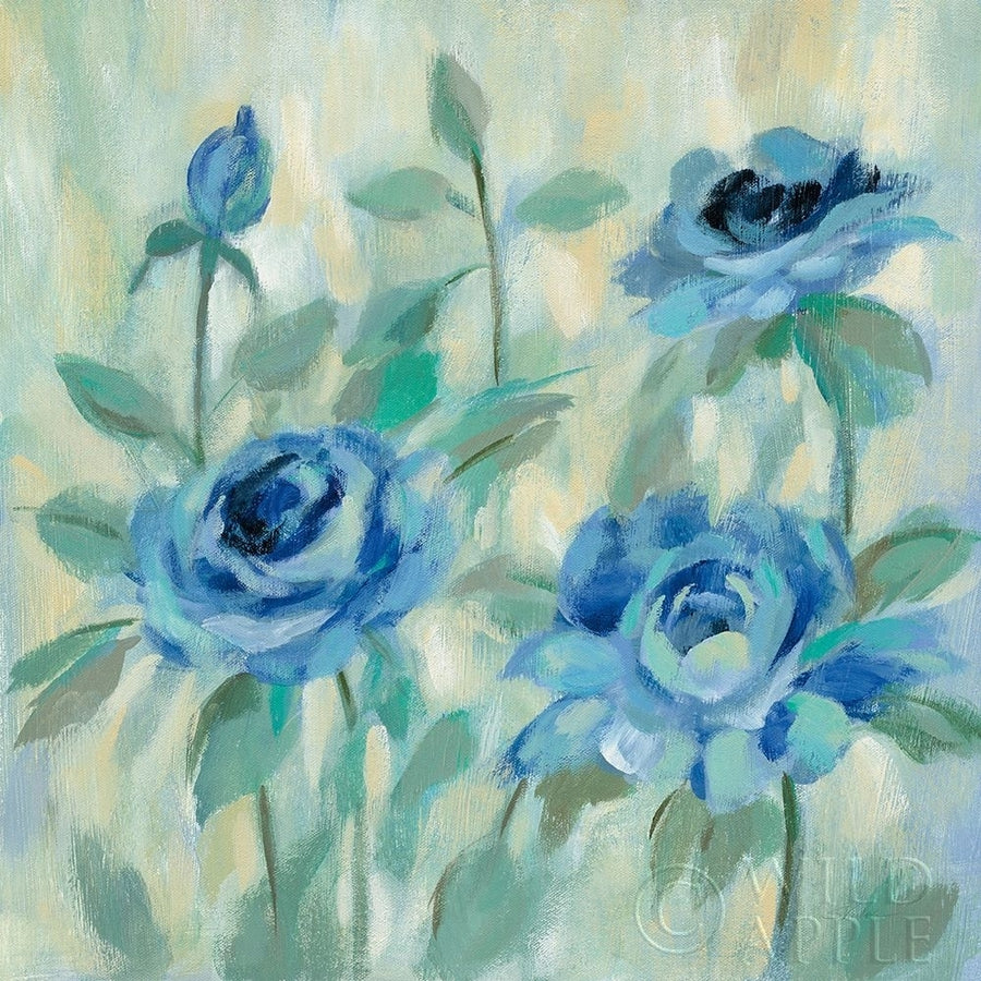 Brushy Blue Flowers II Poster Print by Silvia Vassileva-VARPDX49267 Image 1