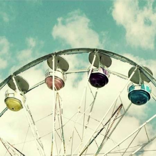 Retro Farris Wheel Poster Print by Vicki Dvorak-VARPDX494DVO1013B Image 1