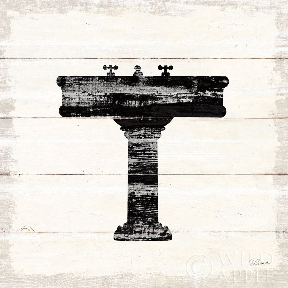 Shiplap Bath II Poster Print by Sue Schlabach-VARPDX49539 Image 1