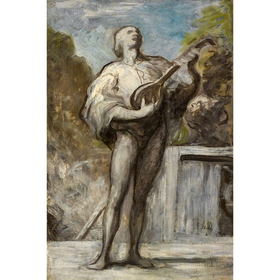 The Troubadour Poster Print by Honore Daumier-VARPDX50357 Image 1