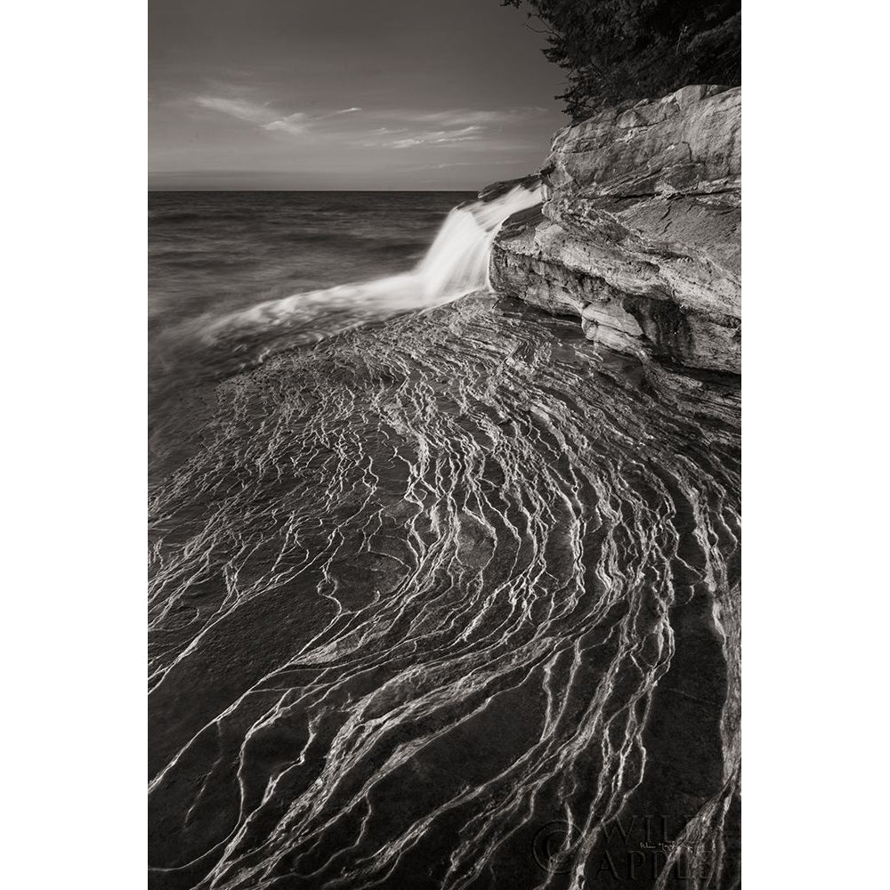 Pictured Rocks Michigan I BW Poster Print by Alan Majchrowicz-VARPDX50393 Image 1