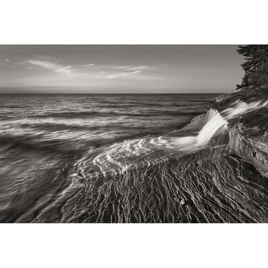 Pictured Rocks Michigan II BW Poster Print by Alan Majchrowicz-VARPDX50394 Image 1