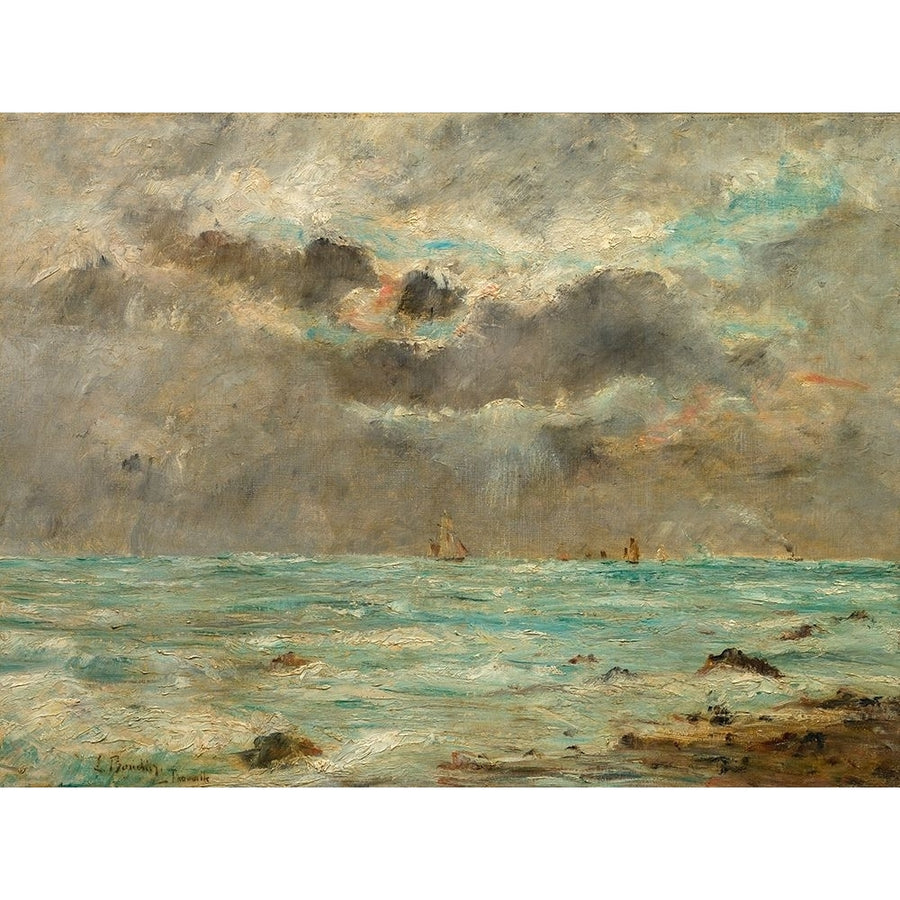 The Coast at Trouville Poster Print by After Eugene Boudin-VARPDX50556 Image 1