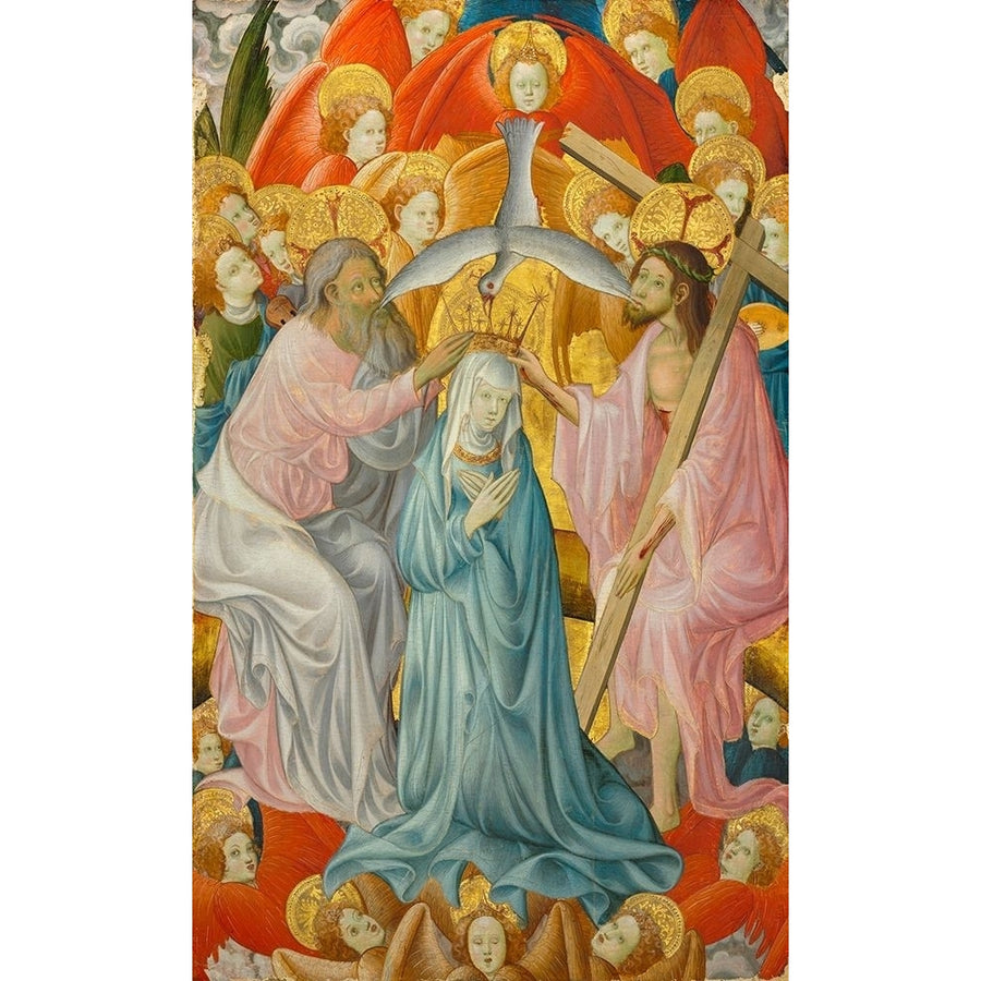 The Coronation of the Virgin with the Trinity Poster Print by Rubielos de Mora-VARPDX50618 Image 1