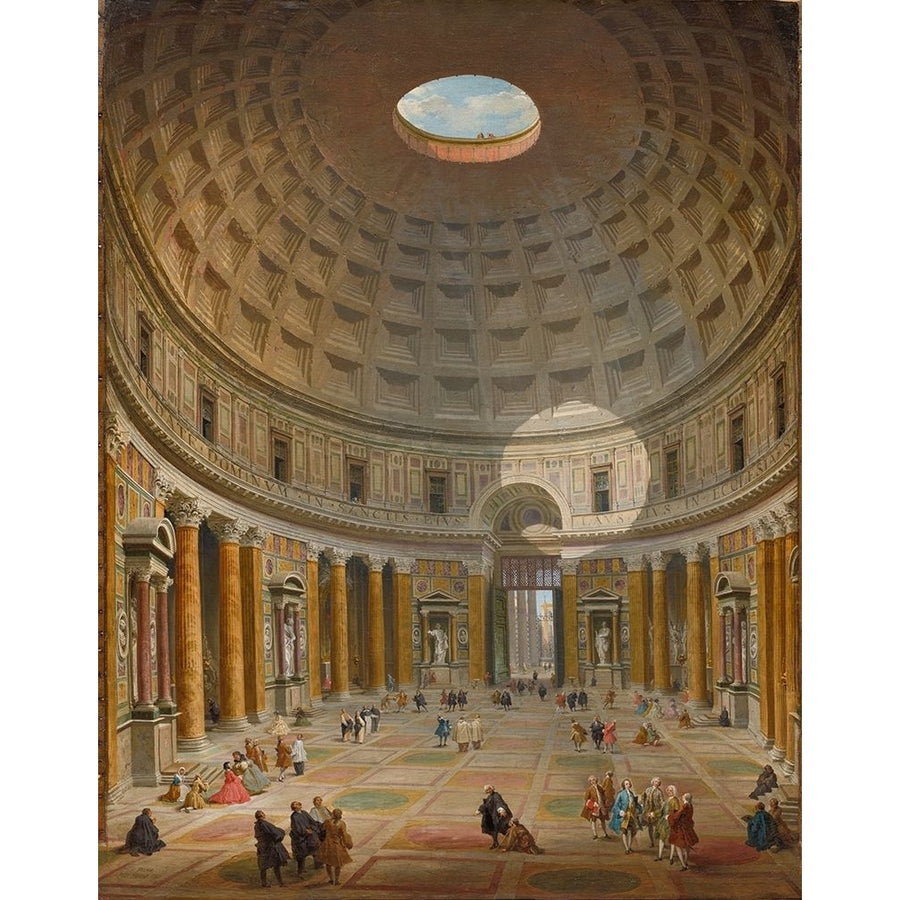 Interior of the Pantheon Rome Poster Print by Giovanni Paolo Panini-VARPDX50650 Image 1