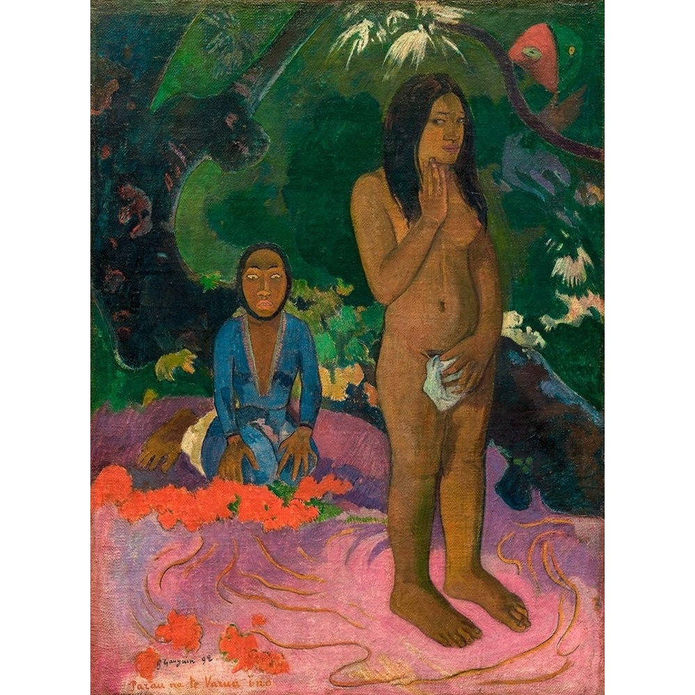 Words of the Devil Poster Print by Paul Gauguin-VARPDX50707 Image 1