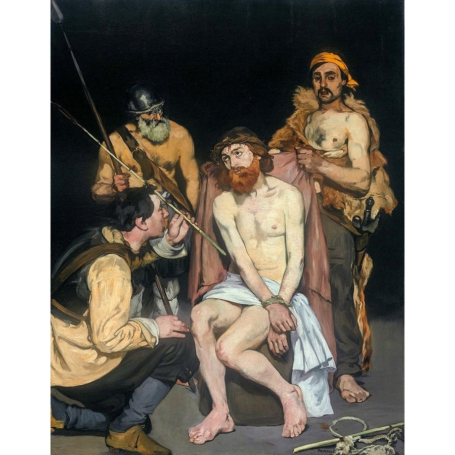 Jesus Mocked by the Soldiers 1865 Poster Print by Edouard Manet-VARPDX50732 Image 1