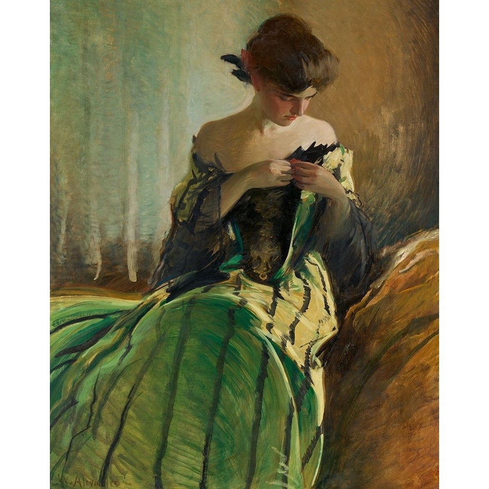 Study in Black and Green Poster Print by John White Alexander-VARPDX50803 Image 1