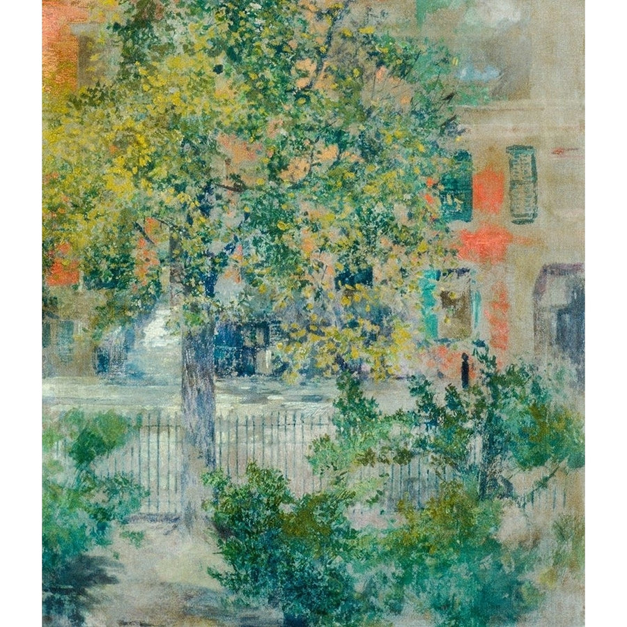 View from the Artists Window Grove Street Poster Print by Robert Frederick Blum-VARPDX50850 Image 1