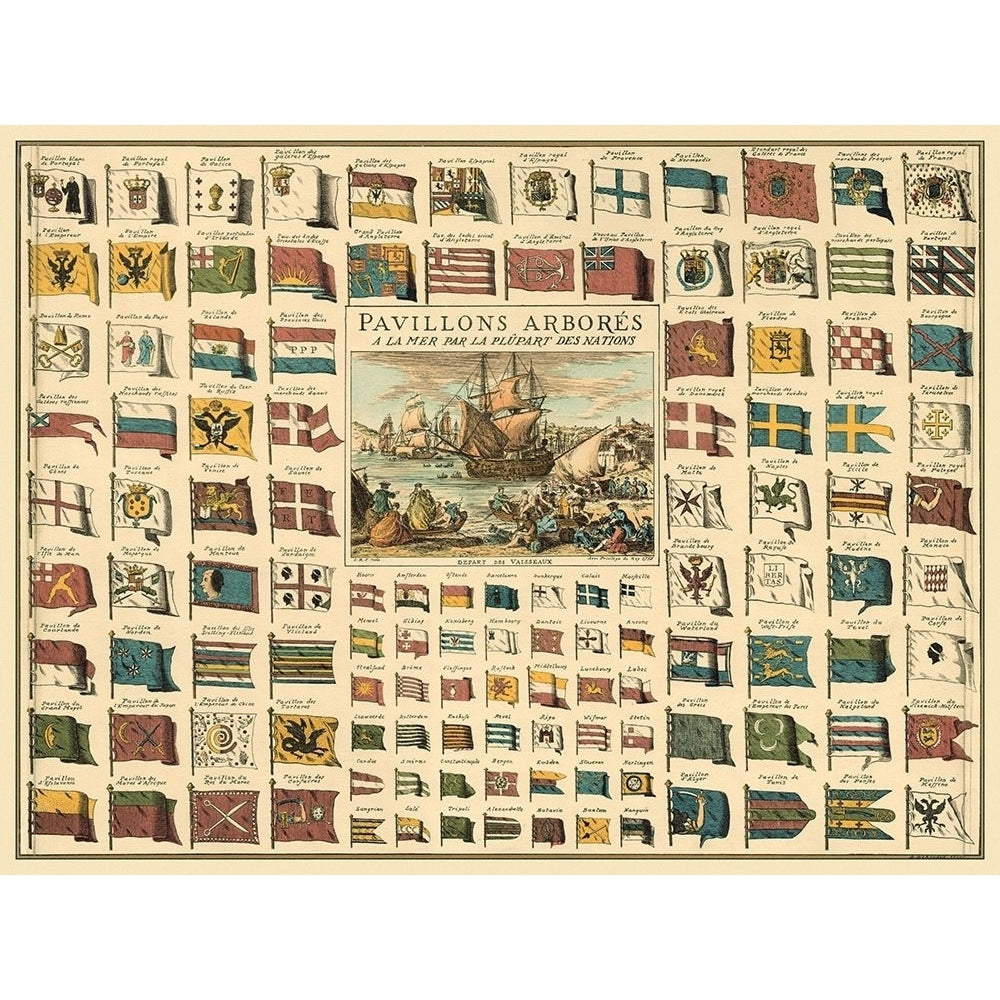 Display of Flags Poster Print - unknown-VARPDX50858Z Image 1