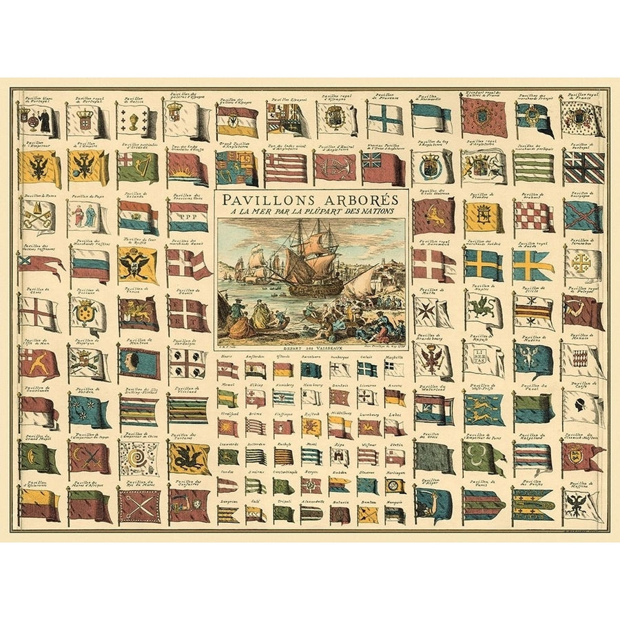 Display of Flags Poster Print - unknown-VARPDX50858Z Image 1