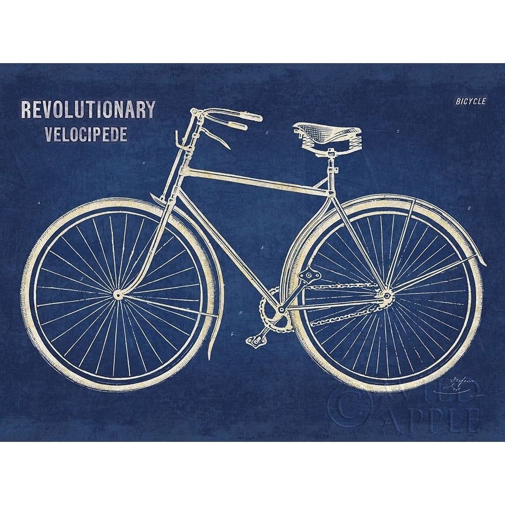 Blueprint Bicycle v2 Poster Print by Sue Schlabach-VARPDX50937 Image 1