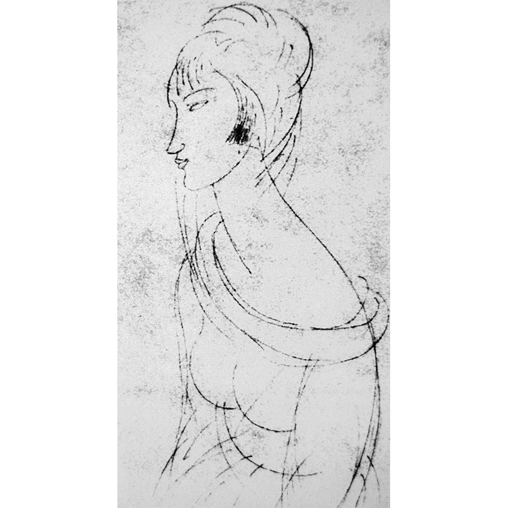 Sketch of Jeanne by Amedeo Modigliani-VARPDX50997 Image 1