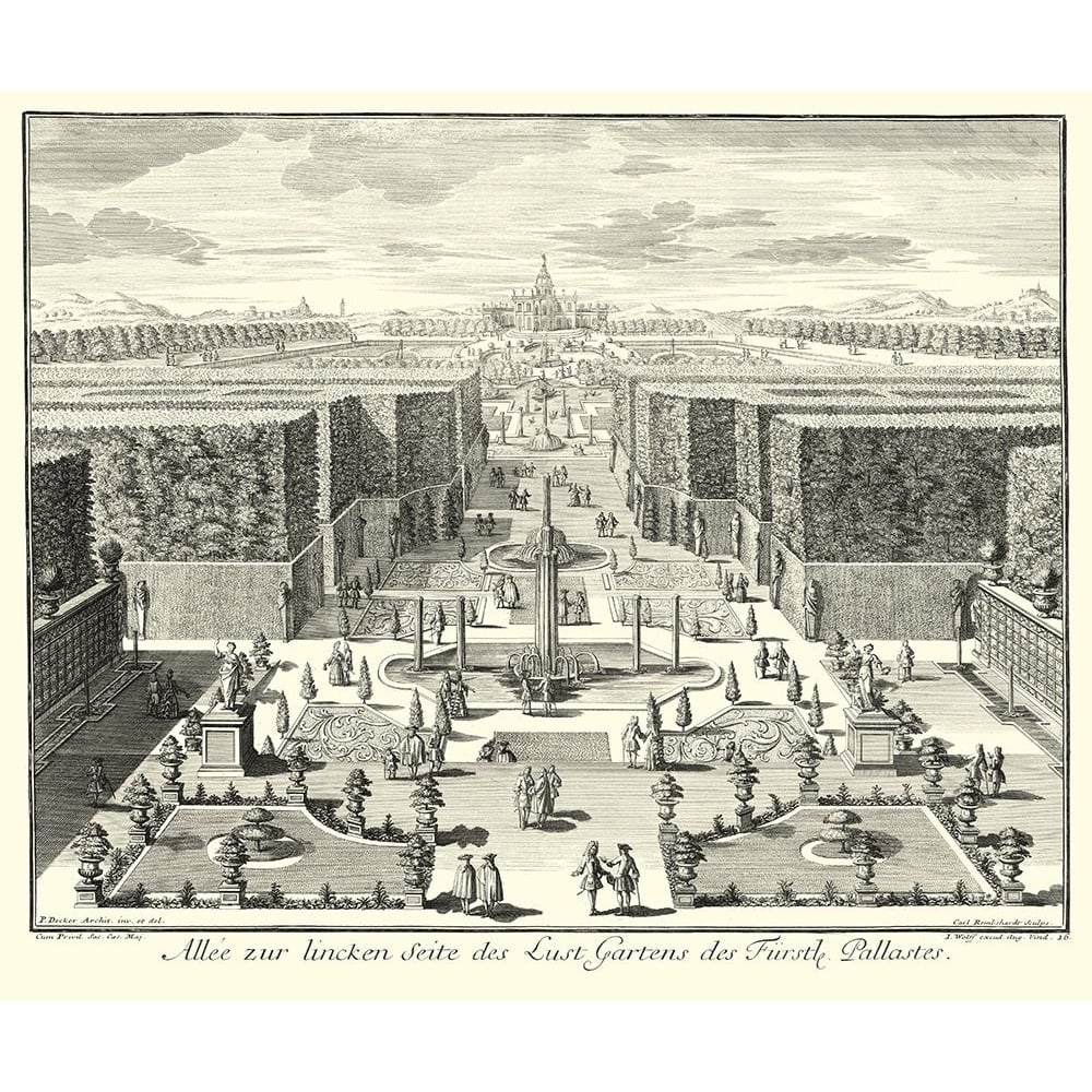 Fountains of Versailles I Poster Print - Decker-VARPDX51092Z Image 1