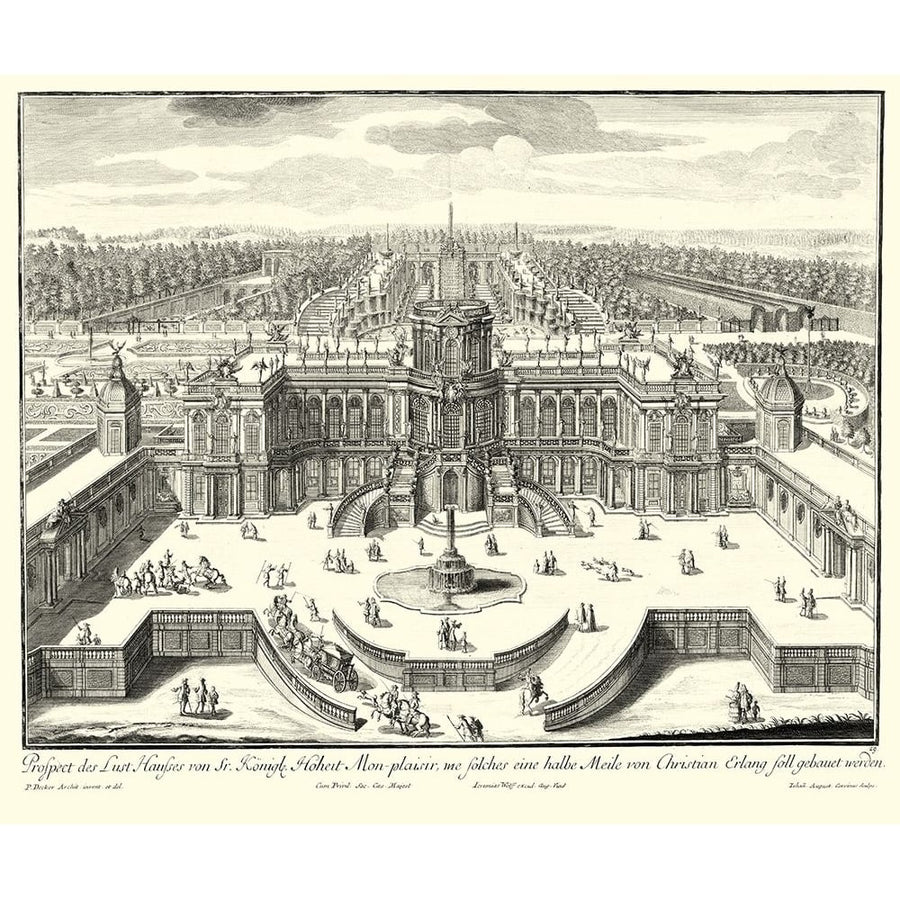 Fountains of Versailles II Poster Print - Decker-VARPDX51093Z Image 1