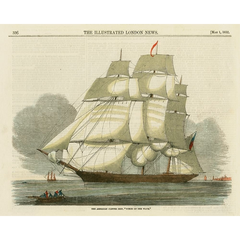 Antique Clipper Ship II Poster Print - Studio Vision-VARPDX51265Z Image 1