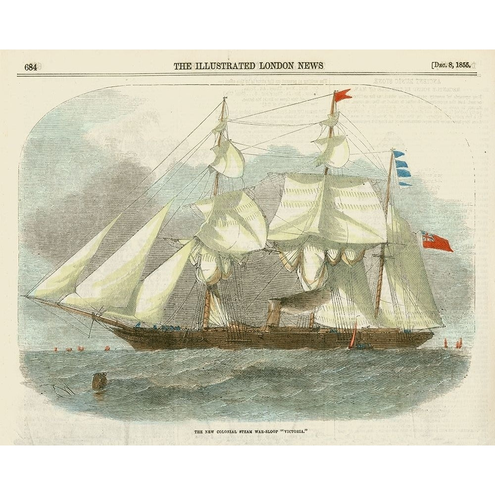 Antique Clipper Ship III Poster Print - Studio Vision-VARPDX51266Z Image 1