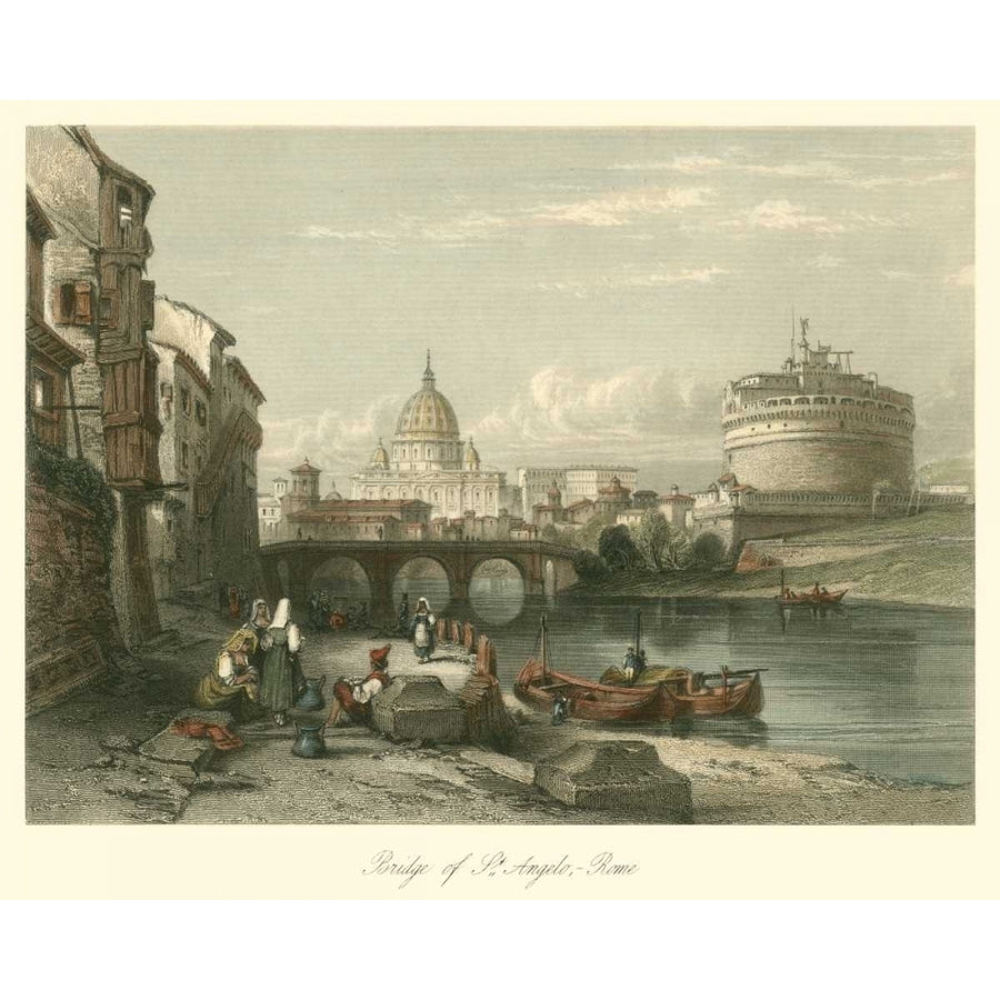 Bridge of St. Angelo Rome Poster Print - Irton Mayor-VARPDX51439Z Image 1