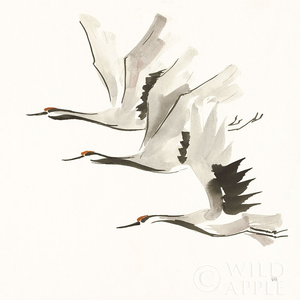 Zen Cranes II Warm Poster Print by Chris Paschke-VARPDX51745 Image 1