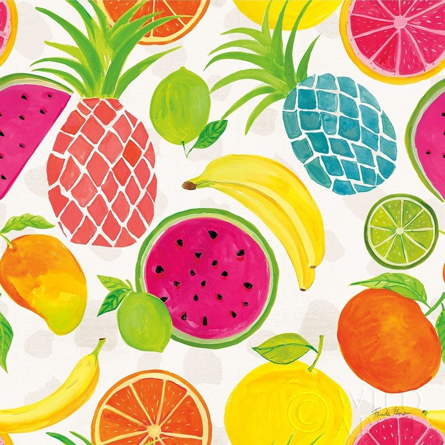 Tutti Frutti Pattern IIIA Poster Print by Farida Zaman-VARPDX52042 Image 1