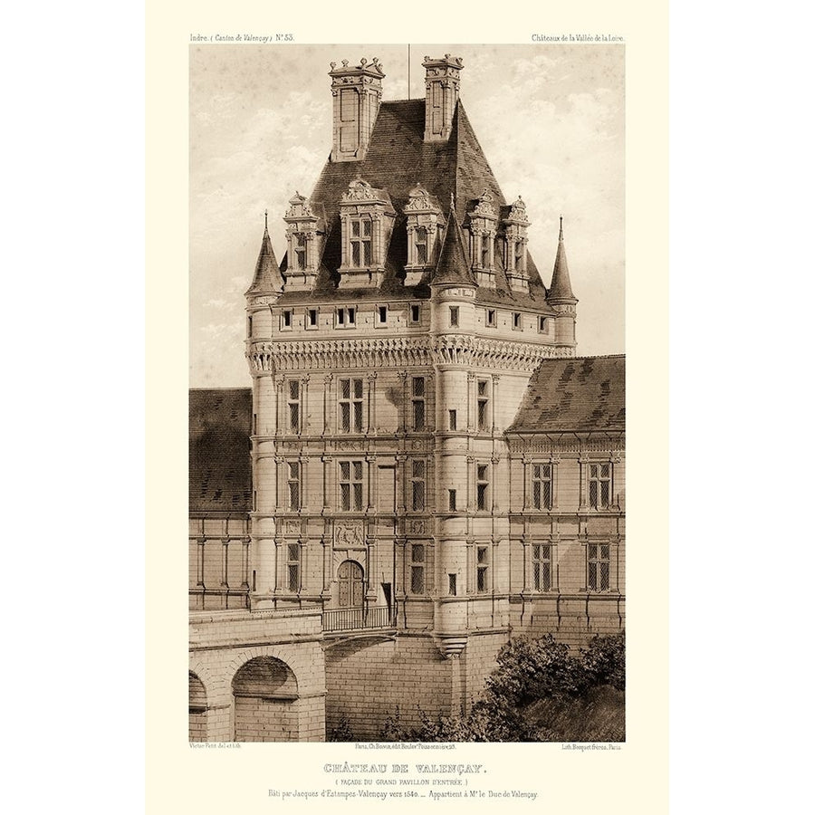 Sepia Chateaux VIII Poster Print - Victor Petit-VARPDX52047Z Image 1