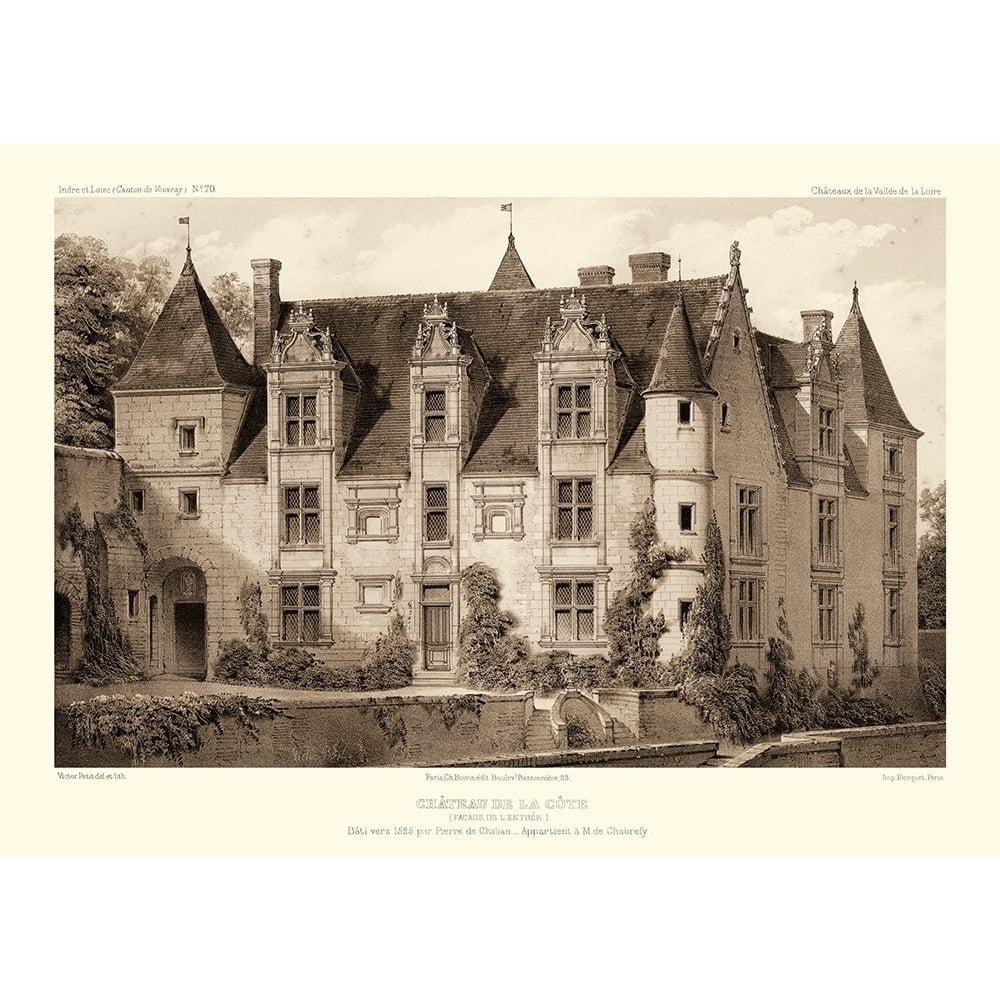 Sepia Chateaux III Poster Print - Victor Petit-VARPDX52042Z Image 1