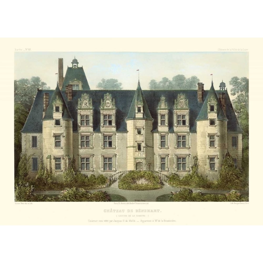 French Chateaux III Poster Print - Victor Petit-VARPDX52459Z Image 1