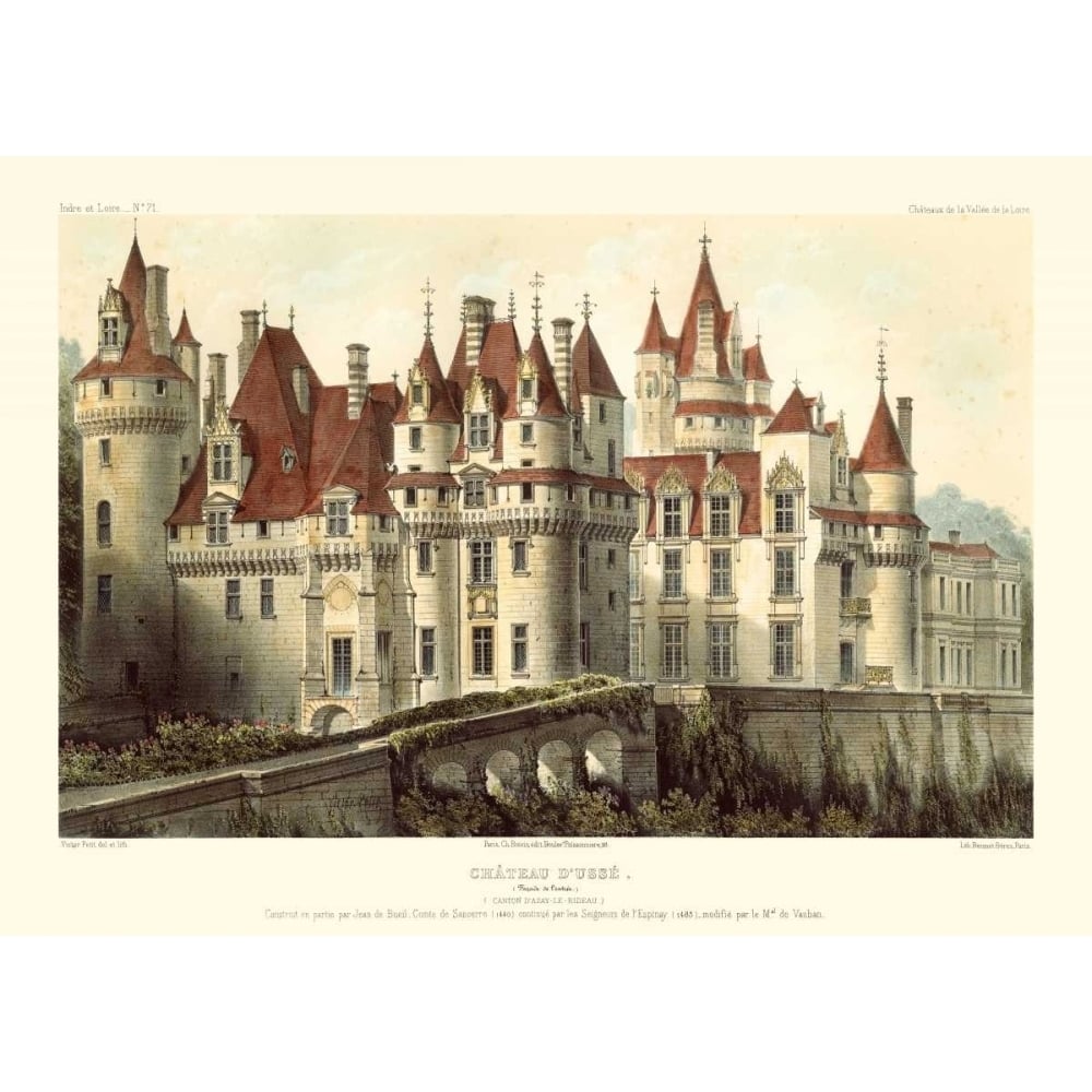 French Chateaux VII Poster Print - Victor Petit-VARPDX52486Z Image 1