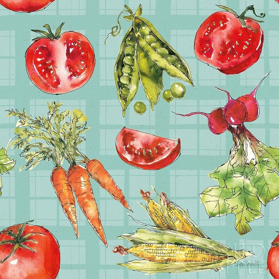 Veggie Market Pattern IB Poster Print by Anne Tavoletti-VARPDX52622 Image 1