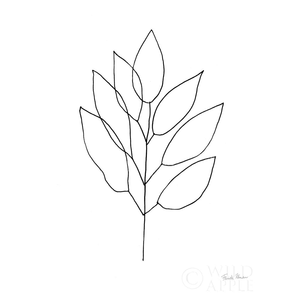 Doodle Leaves II Poster Print by Farida Zaman-VARPDX52777 Image 1