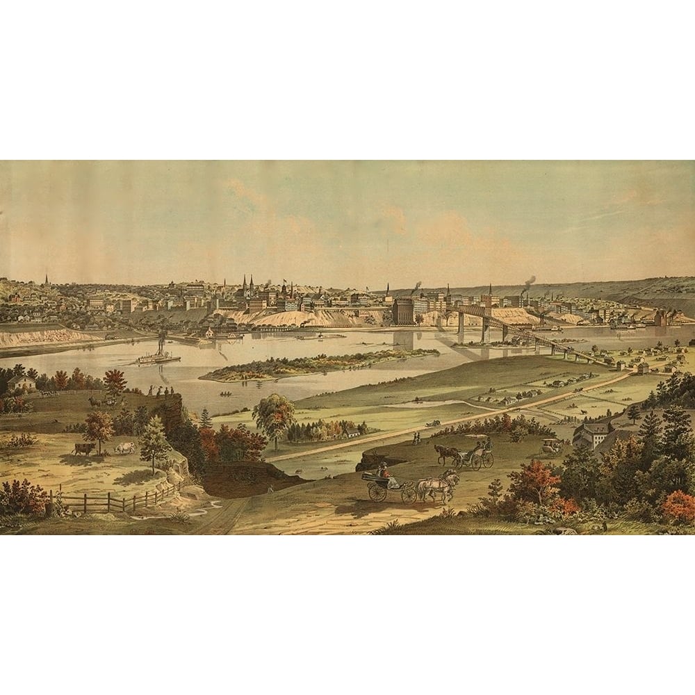 St. Paul-Minnesota 1874 by Vintage Maps-VARPDX52789 Image 1