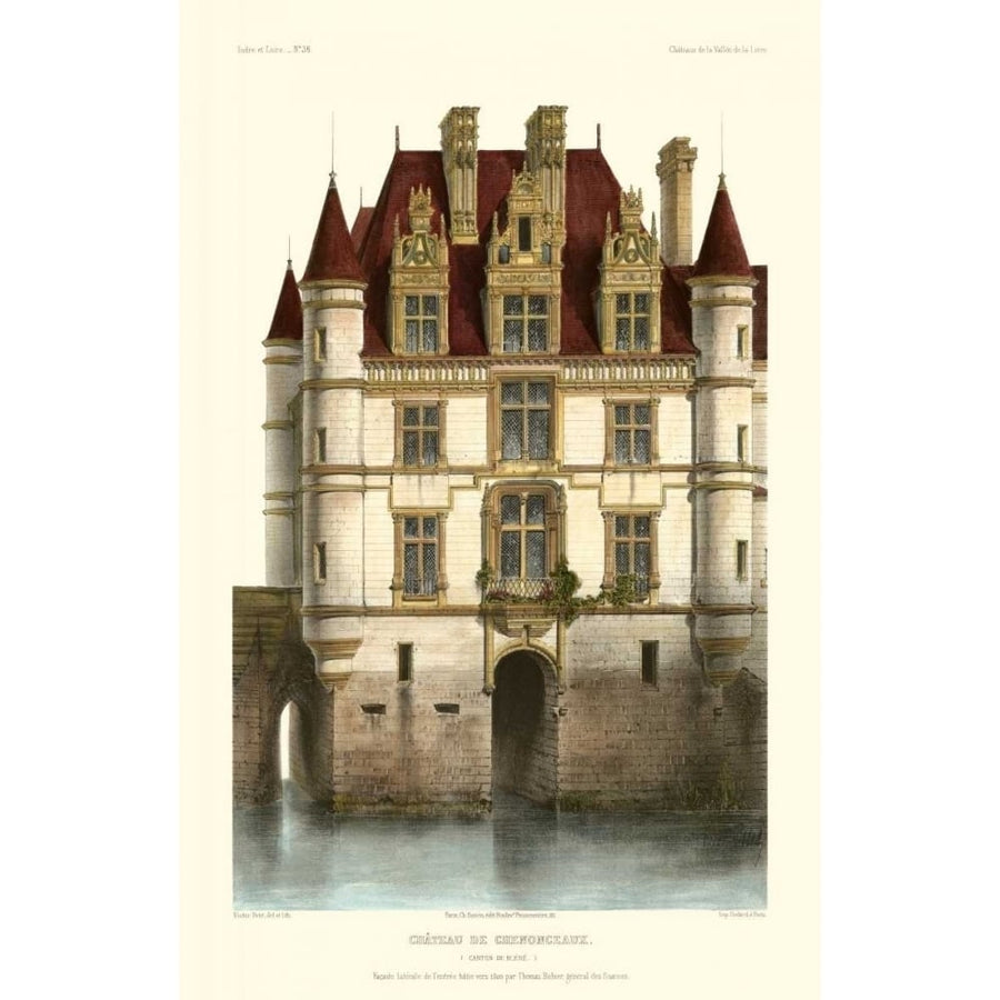 French Chateaux in Brick I Poster Print - Victor Petit-VARPDX53073Z Image 1