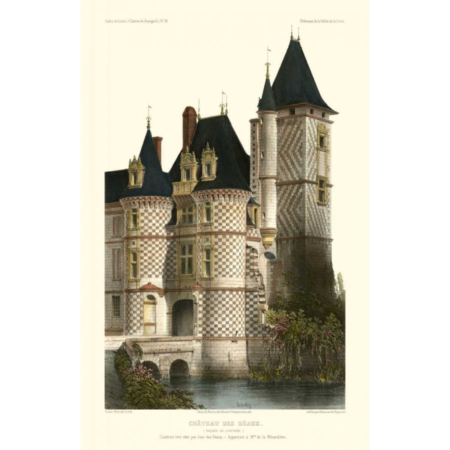 French Chateaux in Blue II Poster Print - Victor Petit-VARPDX53076Z Image 1