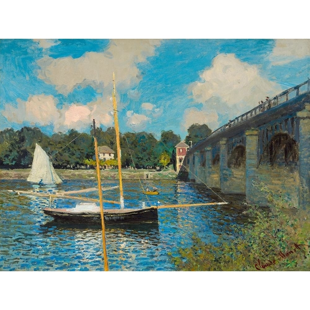 The Bridge at Argenteuil Poster Print by Claude Monet-VARPDX53133 Image 1