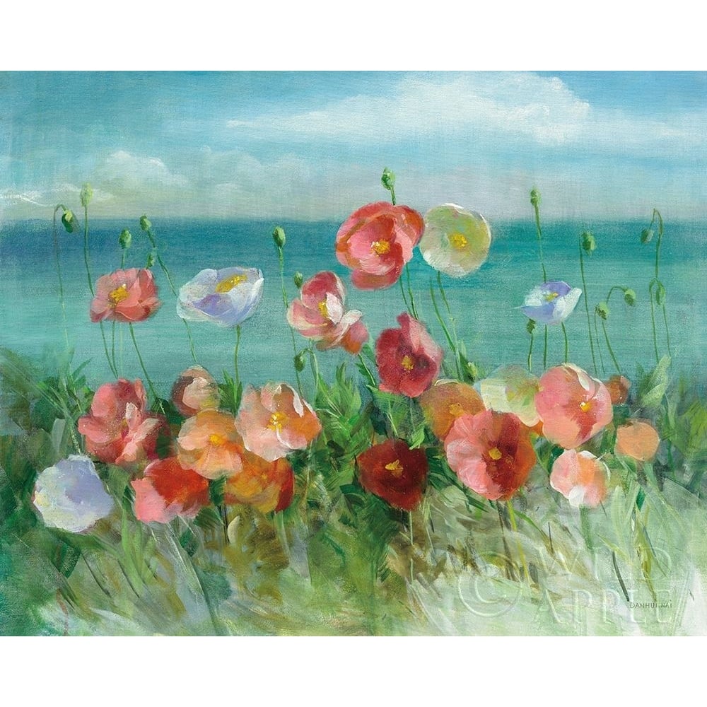 Coastal Poppies Poster Print by Danhui Nai-VARPDX53230 Image 1