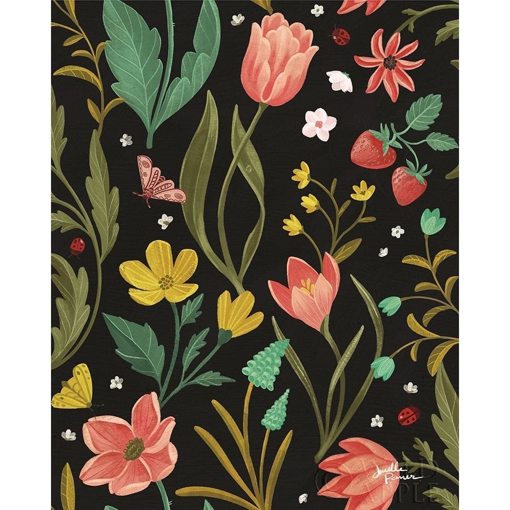 Spring Botanical Pattern IA Poster Print by Janelle Penner-VARPDX53490 Image 1