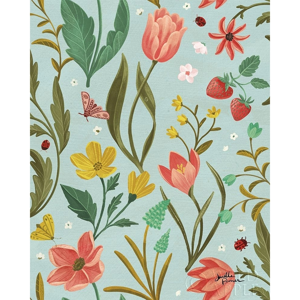 Spring Botanical Pattern IC Poster Print by Janelle Penner-VARPDX53492 Image 1