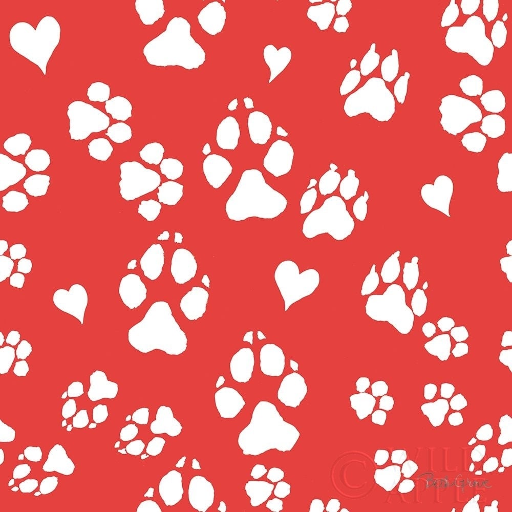 Paws of Love Pattern IIIC Poster Print by Beth Grove-VARPDX53523 Image 1